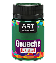 Гуаш художня PREMIUM "ART Kompozit", 60 мл (зелений темний)
