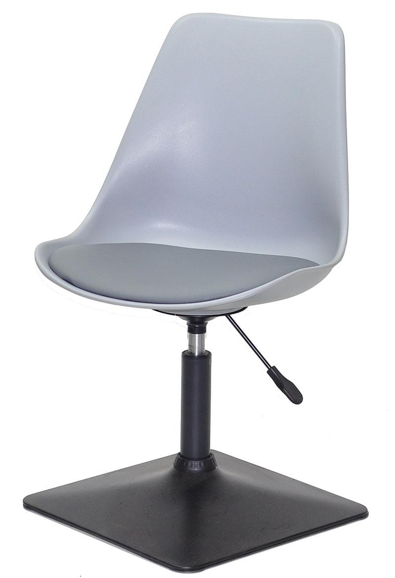 Стілець Albert 4BK — BASE сірий 370, на чорній квадратній опорі з регулюванням висоти, фото 1
