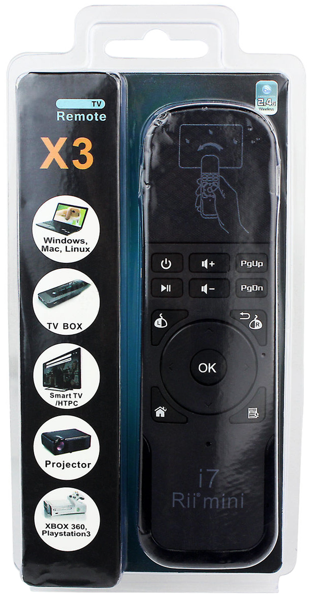 Гироскопическая мышь Rii Mini i7. Для Android TV, ноутбуков и компьютеров, X-box 360, Smart TV, проекторов. - фото 7 - id-p252513159