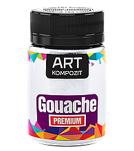 Гуаш художня PREMIUM "ART Kompozit", 60 мл (білила титанові)