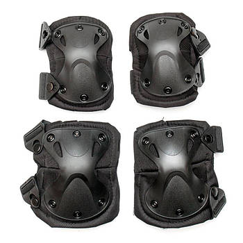 Комплект захисту Наколінники та Налокітники Eagle KN-04 / Тактичний набір / Набір тактичний