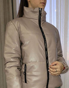 Модна жіноча куртка з еко шкіри (42-44-46-48 р), доставка по Україні Укрпочта,НП.Джастін