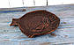 Глиняна форма для запікання риби "Камбала" 31 х 28 см, фото 3