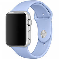 Силиконовый ремешок для Apple watch 42mm / 44mm Голубой / Lilac Blue