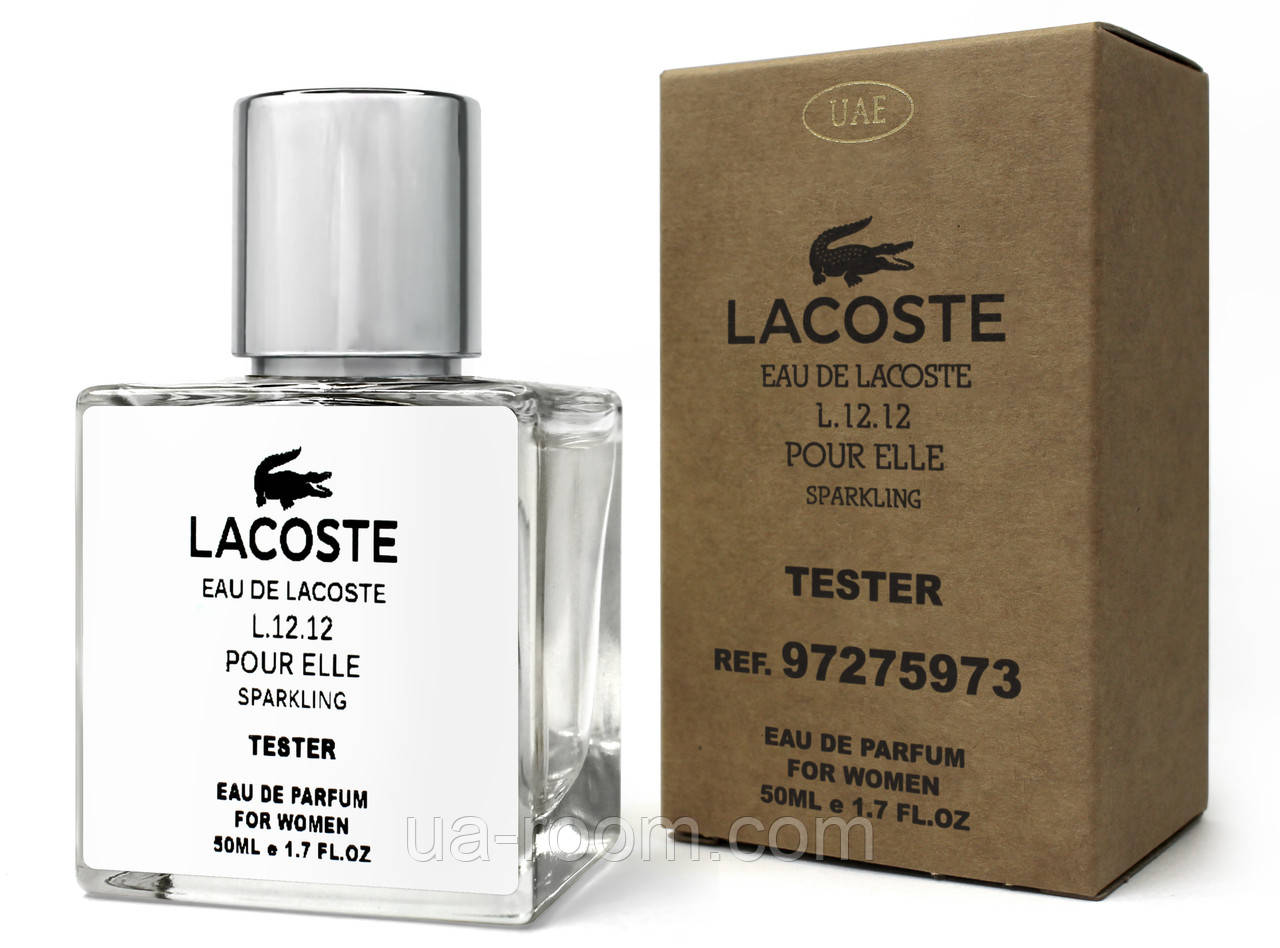 Тестер DUBAI жіночий Lacoste Eau De L.12.12 Pour Elle Sparkling, 50 мл., фото 1