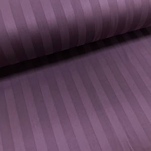 Сатин страйп зі смужкою 2*2 см, колір слива (Туреччина шир. 2,4 м) (SAT-ST-S-2)