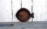 Глиняная форма для запекания рыбы "Камбала" 19.5 х 15.5 см