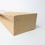 Пакет для пляшки подарунковий 150*90*360 мм Святковий пляшковий пакет Крафт, фото 7