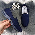 Жіночі текстильні мокасини сині Gipanis Україна, фото 3