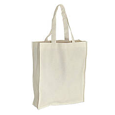 Еко-сумка з бавовни (35х10х42 див.), 210 г/м2.