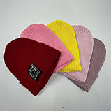 Шапочка для дівчаток «Design», ОПТ, фото 3