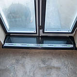 Підвіконня пластиковий Sauberg матовий колір антрацит 450, фото 2