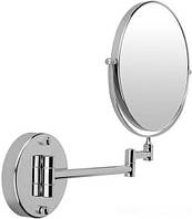 Настенное зеркало Frap F6106, косметическое с увеличением 150х150 мм