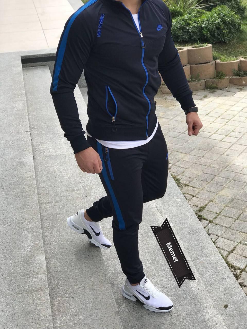 Повсякденний спортивний костюм для прогулянок Nike,Турецькі Спортивні Костюми Чоловічі без капюшона Найк