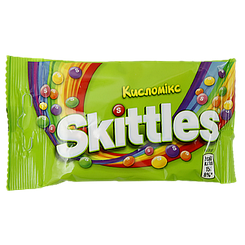 Драже кисломікс Скітлс Skittles crazy sours 38g 14шт/ящ (Код: 00-00010340)