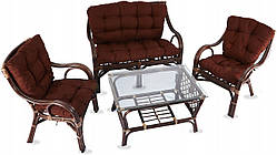 Набір меблів із ротанга BUTEO 2 EXCLUSIVE Коричневий