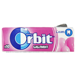 Жувальна гумка баблмінт (без цукру) Орбіт Orbit 14g 30шт/пач (Код: 00-00010353)
