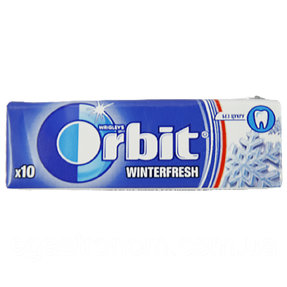 Жувальна гумка зимова свіжість Орбіт Orbit winterfresh 14g 30шт/пач (Код: 00-00010355)