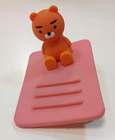 Килимок тримач Holder animation Design Orange Bear on Yellow