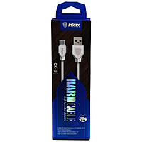 USB-кабель inkax CK-18m micro-usb - 1м, 2,1А, White