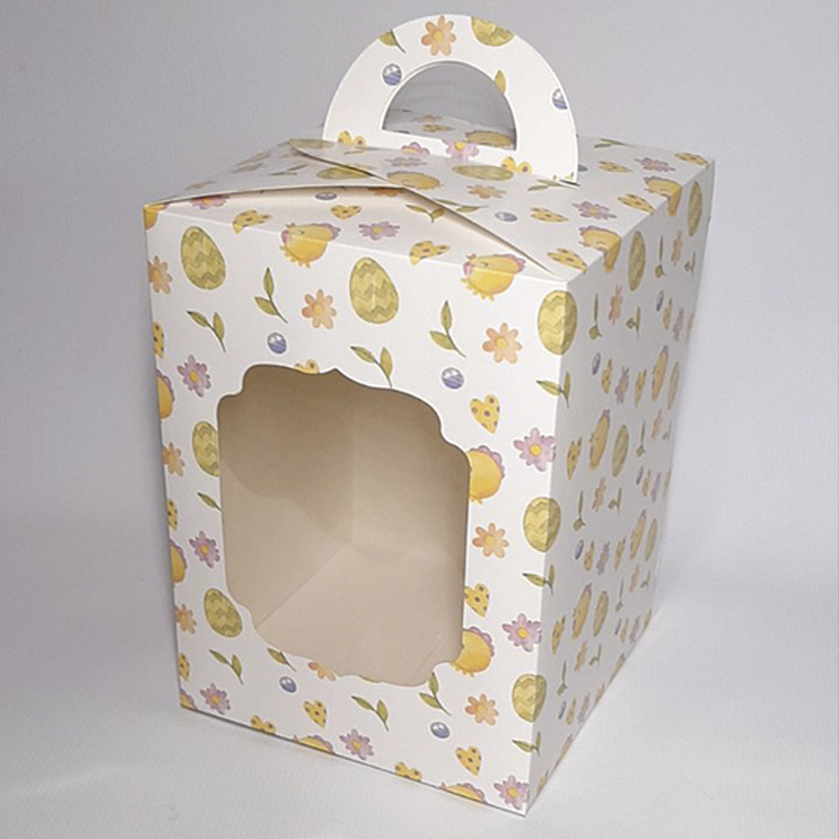 Коробка для Пасхи 14*14*19 см З принтом, фото 1