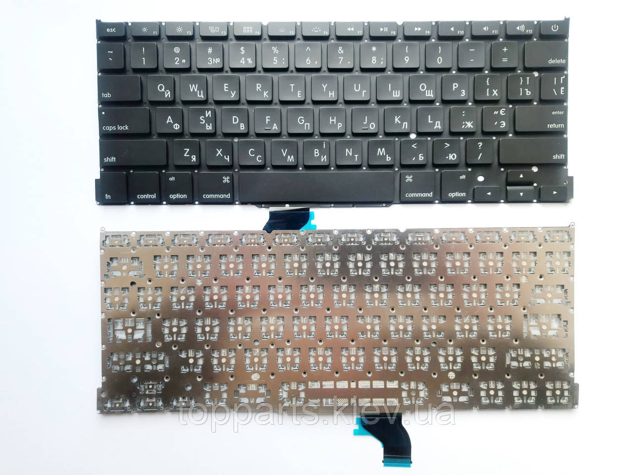 Клавіатура для ноутбуків Apple Macbook Pro 13.3" A1502 без рамки під підсвітку RU/US (Американска версія)