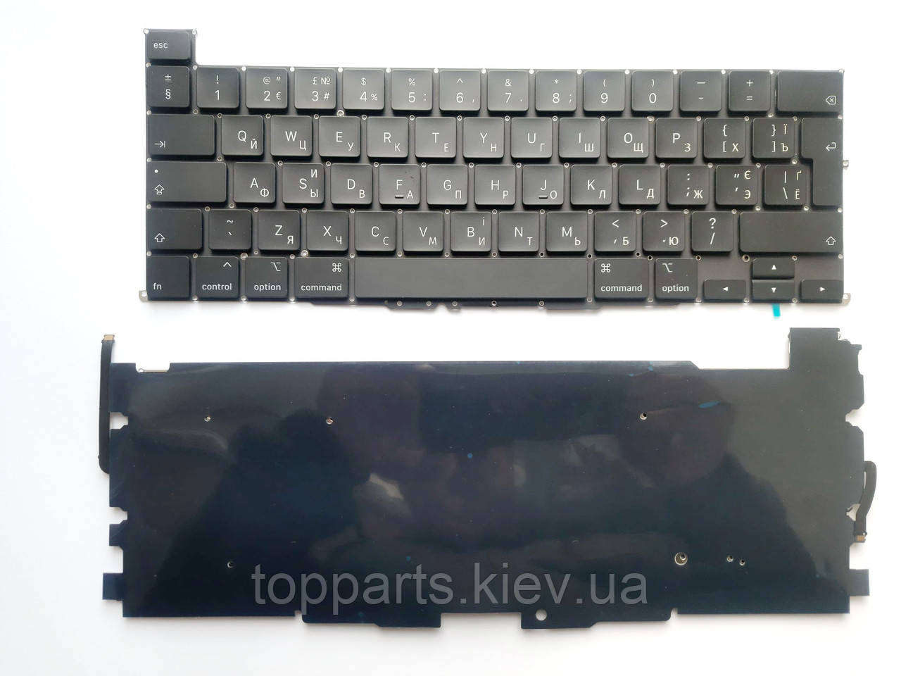 Клавіатура для ноутбуків Apple Macbook Pro 16" A2141 з підсвіткою RU/US (Європейська версія)
