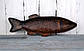 Глиняна тарілка для риби "Щука" 43 х 15 см, фото 2