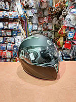 Мотошолом трансформер (модуляр) з окулярами "L" (чорний мат) "VLand"