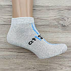 Шкарпетки чоловічі короткі весна/осінь сірі з написом р.41-44 DUET 30034591, фото 7