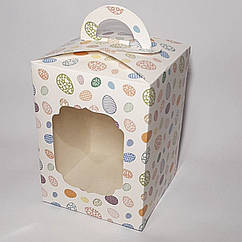 Коробка для Пасхи 14*14*19 см З принтом Яйце