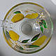 Кухоль-бульйонниця з вітражним розписом ручної роботи 500 мл" Лимони ", фото 3