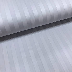 Сатин страйп зі смужкою 2*2 см, колір сірий (Туреччина шир. 2,4 м) (SAT-ST-S-3)