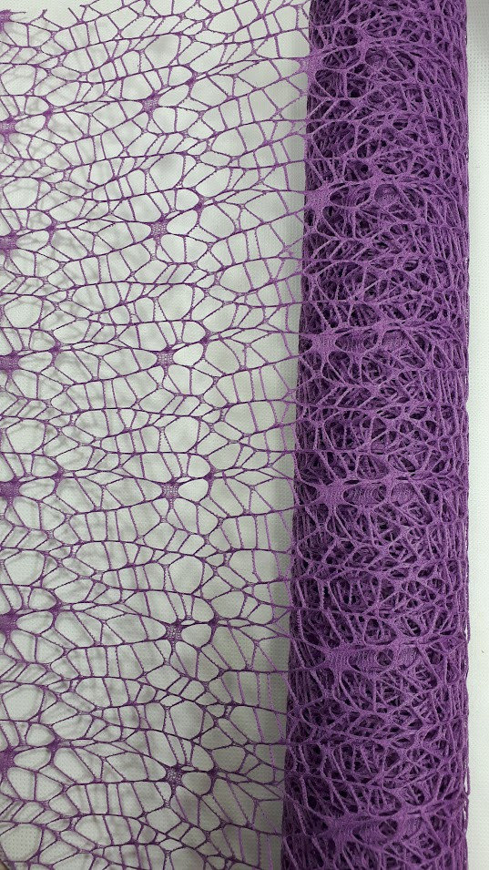 Ажурна сітка фіолетова на метраж, лист 0,5*0,5 м