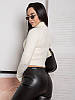 Стильний кроп светр Lady із високим горлом з м'якої пряжі різні кольори Ssof1002, фото 7