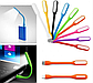 Портативный гибкий usb светильник USB Led Light (с тремя лампочками), фото 5