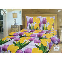 Комплект постельного белья Тиротекс (Тирасполь) из натуральной бязи Голд - Букет тюльпанов