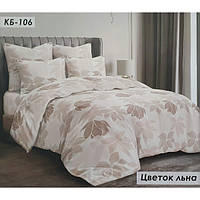 Комплект постельного белья Тиротекс (Тирасполь) из натуральной бязи Голд - Цветок льна
