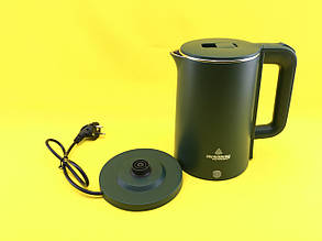 Електричний чайник з підставкою для дому Crownberg CB 2845 Green