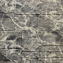 3д Панель 70х70см х 7мм самоклейка під цеглу камінь на стіну самоклеюча стінова пвх 3D Сірий мармур Лофт Loft