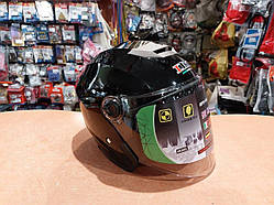 Мотошолом відкритий + іграшки "S" чорний "IBK"