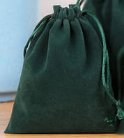 Мішечок для карт Таро, оксамитовий зелений ( 13х18см )