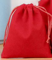 Мішечок для карт Таро, оксамитовий червоний ( 13х18см )