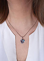 Срібний кулон з кришталем Swarovski "Сердечко", фото 3