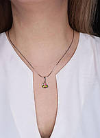 Срібний кулон з кришталем Swarovski "Кубік", фото 3
