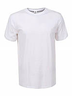 Мужская белая однотонная футболка в большом размере 58 60 62