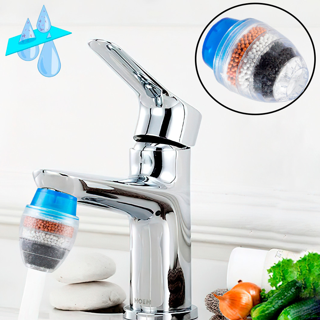 Фильтр для Воды на Кран Пятислойный, Насадка на Кран - Угольный Фильтр ...