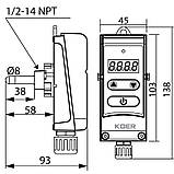 Термостат електричний занурювальний KOER KR.1353E (+5…+80*C) (KP2780), фото 4
