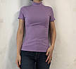 Базовий гольф у рубчик із коротким рукавом мод.No 201 лаванда, фото 8