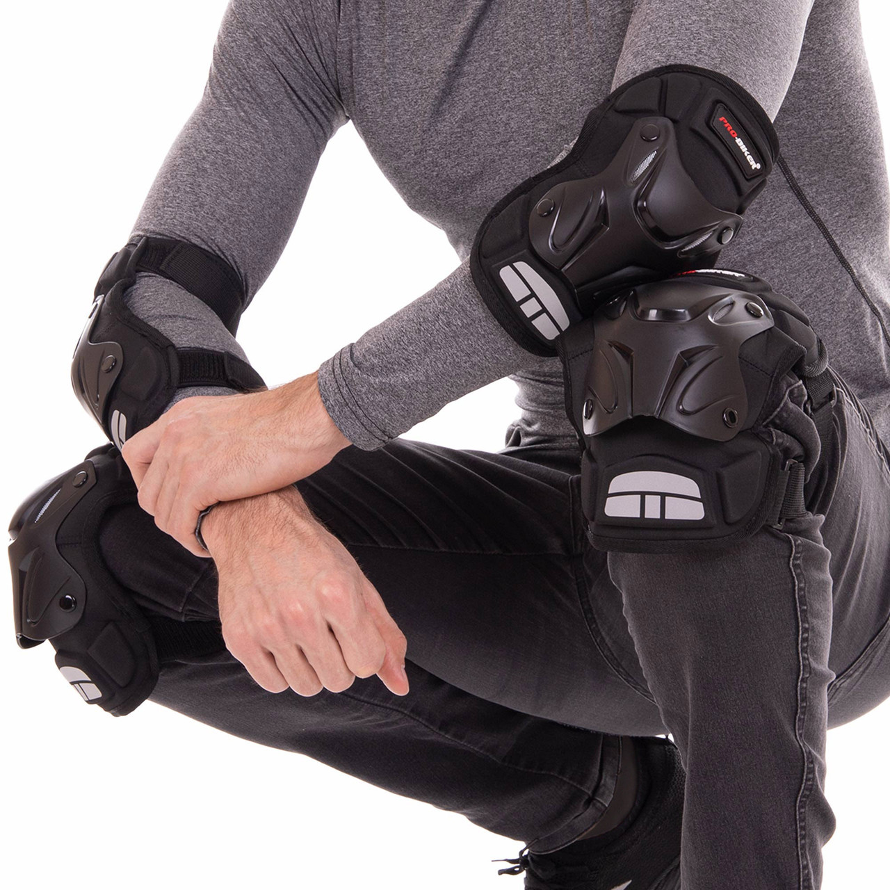 Комплект мотозащиты PRO-BIKER (коліно, гомілка + передпліччя, лікоть) P34